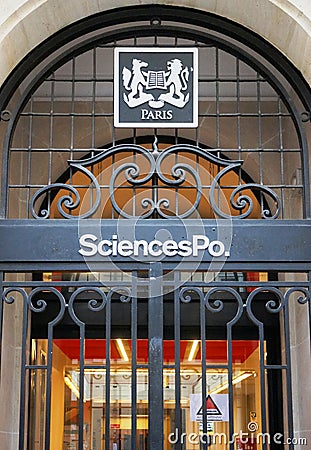 Sciences Po Paris Editorial Stock Photo