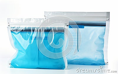 Scientific Bagging Elegance on White Background Stock Photo