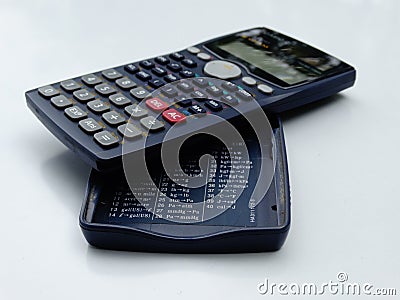 Scientific calculator isolated Stock Photo