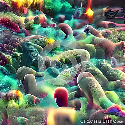 Scientific image of bacteria Citrobacter, Gram-negative bacteria Cartoon Illustration