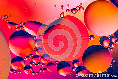 Scientific image of cell membrane. Macro up of liquid substances. Abstract molecule atom sctructure. Water bubbles. Macro shot of Stock Photo