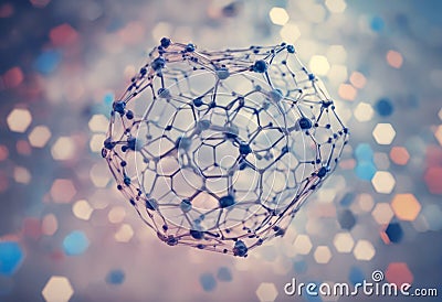 scientific innovation artificialintelligence lines abstract artificial design precision research dot science structure shape Stock Photo