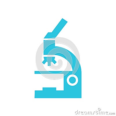 Scientific research science microscope icon. Vector Illustration