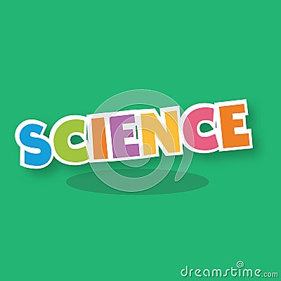 scientist girl SCIENCE 19 Vector Illustration