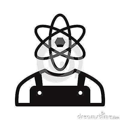 Scientist Vector Icon which can easily modify or edit Vector Illustration