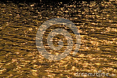 Scintillate sunlight, in the river Stock Photo
