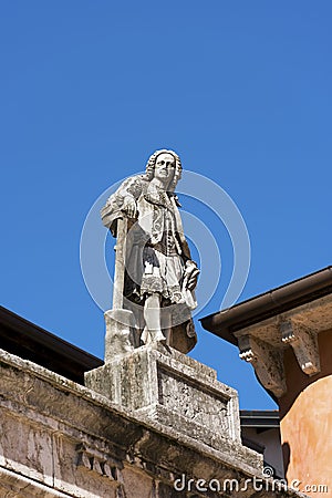 Scipione Maffei Statue - Verona Italy Stock Photo