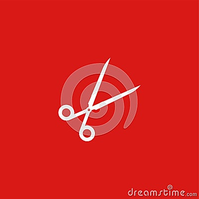 Scissors icon illustration isolated vector. Vector Illustration