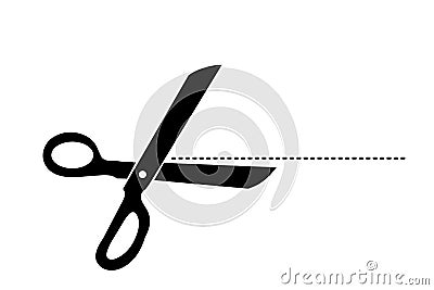 Scissor icon Cartoon Illustration