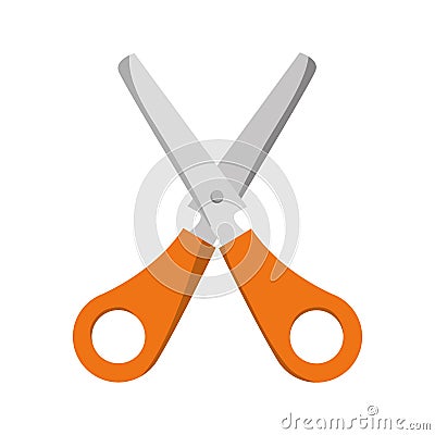 Scissor icon. School and education design. Vector graphic Vector Illustration