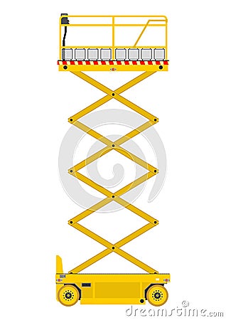 Scissor lift Vector Illustration