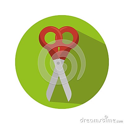 Scissor school supply icon Vector Illustration