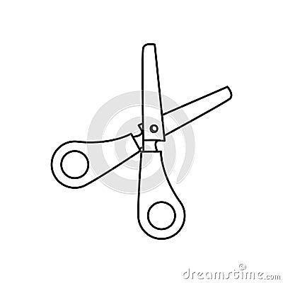 Scissor school utensil Cartoon Illustration