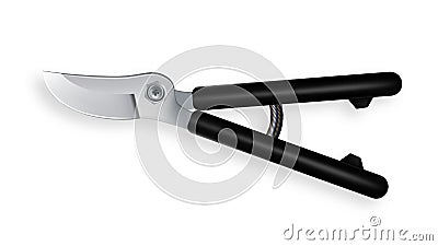 Scissor Vector. 3D Realistic Scissor Icon. Metal Craft Object. Cut Tool. Illustration Vector Illustration