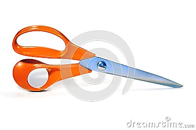 Scissor on white Stock Photo