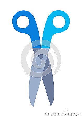 Scissors with Handle Vector Illustration Isolated Vector Illustration