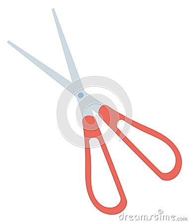 Scissors color icon. Cutting blade. Barber or tailor tool Vector Illustration