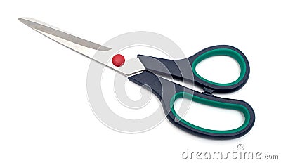 Scissors cutting Stock Photo