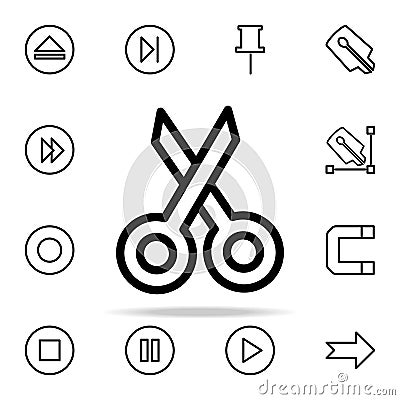 scissors icon. web icons universal set for web and mobile Stock Photo