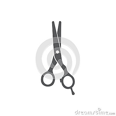 Scissors icon on white background Vector Illustration