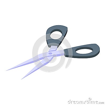 Scissors kinesio tape icon isometric vector. Fitness sport Stock Photo