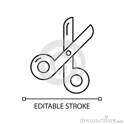 Scissors linear icon Vector Illustration