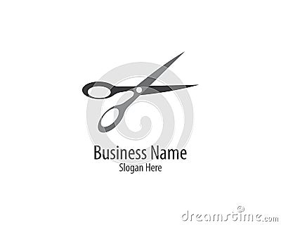 Scissors logo template icon Stock Photo