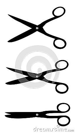 Scissors open close Vector Illustration