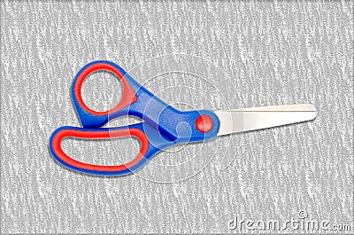 scissors for school or office work Stock Photo