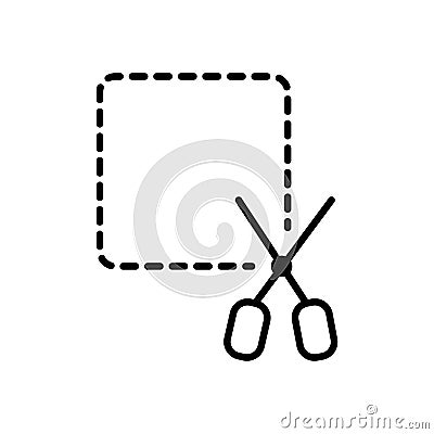 Scissors school with paper icon Stock Photo