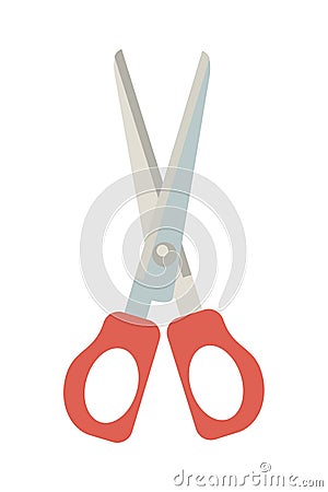 Scissors school supply isolated icon Vector Illustration