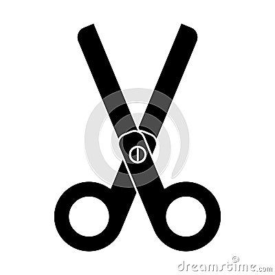 scissors school utensil pictogram Cartoon Illustration