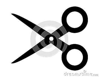 Scissors vector icon logo Vector Illustration