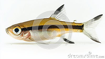 Scissortail Rasbora is displayed highlighting its distinct coloration and fin structure ideal for enthusiasts and Stock Photo