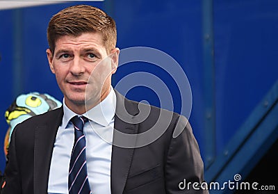 Steven Gerrard, Manager of Glasgow Rangers Editorial Stock Photo