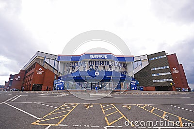 Ibrox Park, Stadium of Glasgow Rangers Editorial Stock Photo