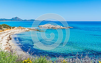 Scoglio di Peppino on a clear day Stock Photo