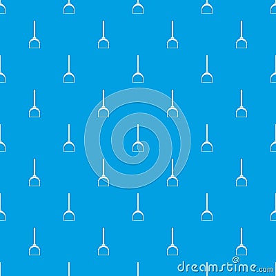 Scoop for cleaning pattern seamless blue Vector Illustration