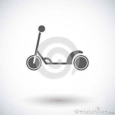 Scooter child Vector Illustration