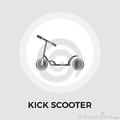 Scooter child vector flat icon Vector Illustration