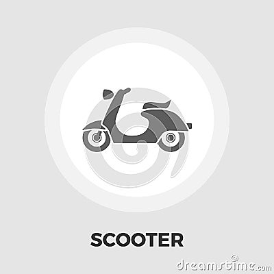 Scooter flat Icon Vector Illustration