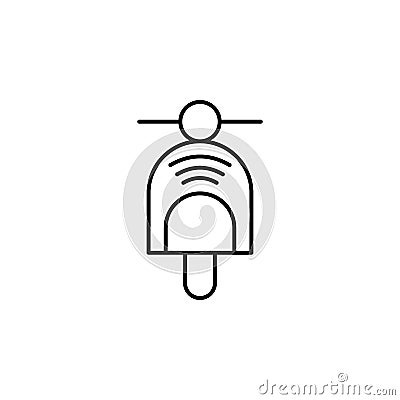 scooter icon. Element of Internet related icon for mobile concept and web apps. Thin line scooter icon can be used for web and Stock Photo