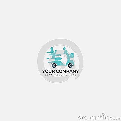 Scooter motor logo, simple scooter logo, choose your scooter Vector Illustration