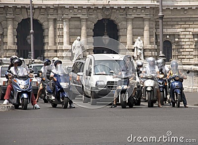 Scooters Stock Photo