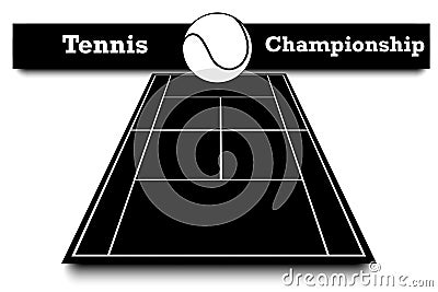 Score of the tennis match Vector Illustration