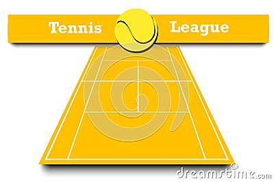 Score of the tennis match Vector Illustration