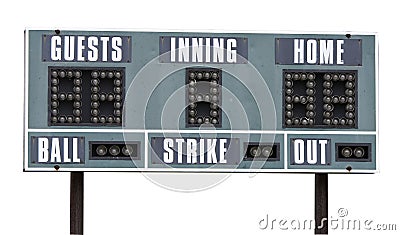 Scoreboard Stock Photo