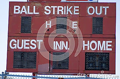 Scoreboard Stock Photo