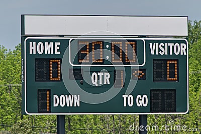 Scoreboard Stock Photo