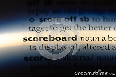 scoreboard Stock Photo